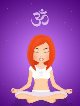 yoga meditation girl