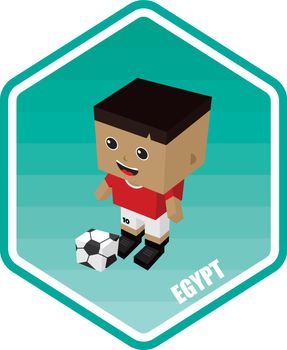 soccer isometric theme egypt