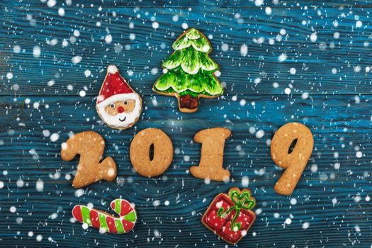 Gingerbreads for new 2019 years
