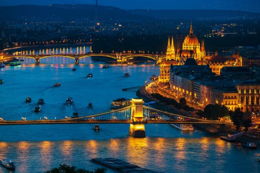 Budapest at twilight