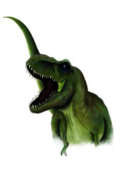 sketch of a cartoon dinosaur in  illustartion