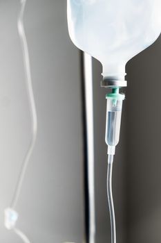 IV saline solution drip