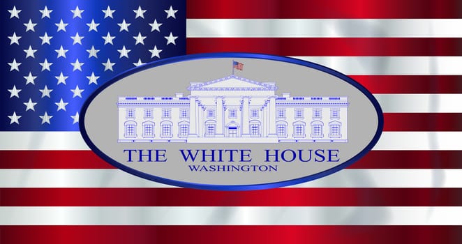 The White House Over Old Glory