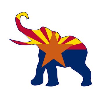 Arizona Republican Elephant Flag