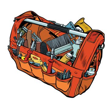 Bag with working tools