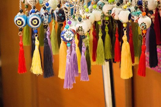 Selection of curtain tassel in various colors