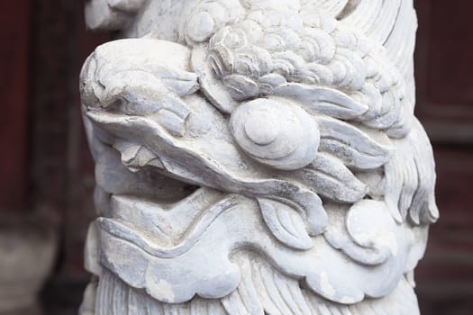 Dragon decoration in Imperial Palace in Hue, Vietnam