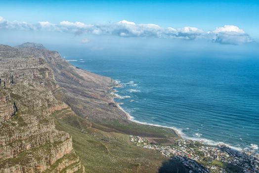 Bakoven and Twelve Apostles seen from Table Mountain