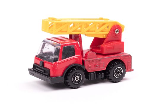 Toy firetruck with ladder 