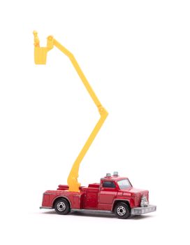 Toy firetruck with ladder 