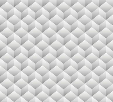 3d cubes seamless, repeatable pattern. Vector art.
