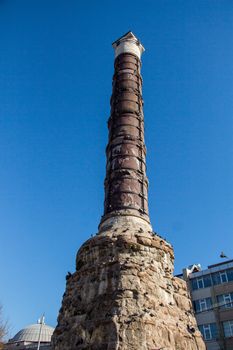 The Column of Constantine is a Roman monumental column