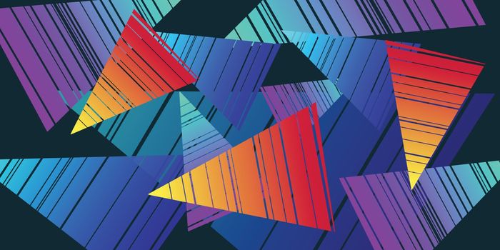 colorful triangles eighties background