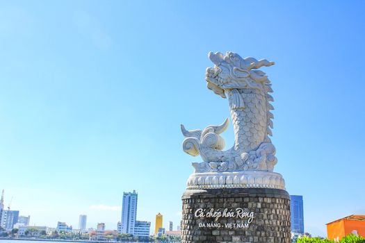 Carp-Dragon Statue in Da Nang ,Vietnam.