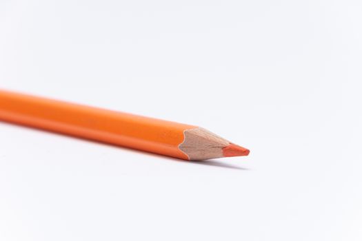 Crayons colored pencil in different colors crayon pen orange