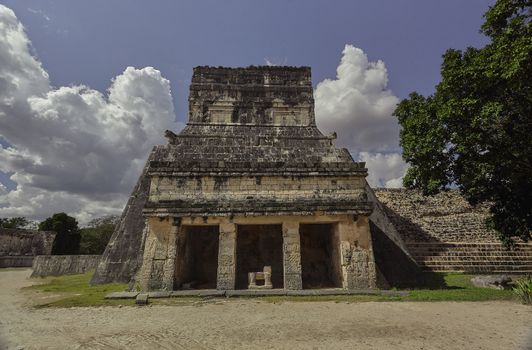Front view of the Temple of the Jaguar
