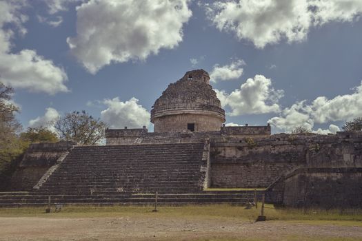 View of astronomical observatory of Chichen Itza #3
