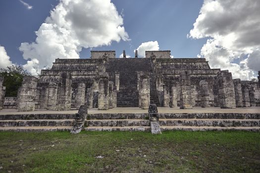 Front view of the Temple of the Warriors #3