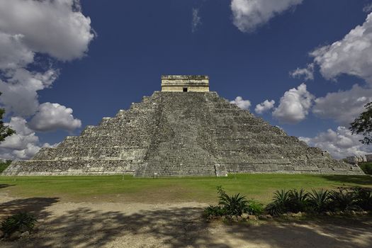 Pyramid of Chichen Itza Filtered by Vegetation #5