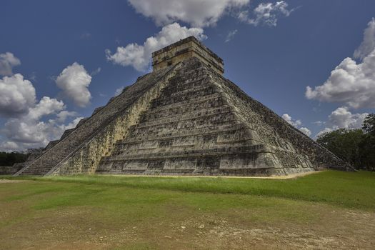 Pyramid of Chichen Itza Filtered by Vegetation #6