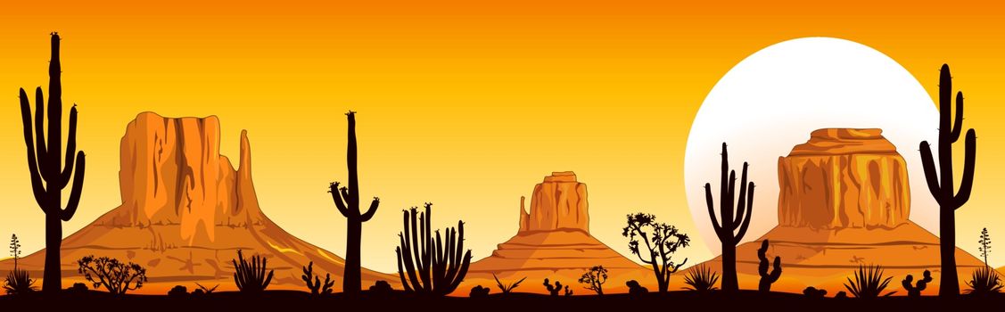 Sunset in the Arizona desert