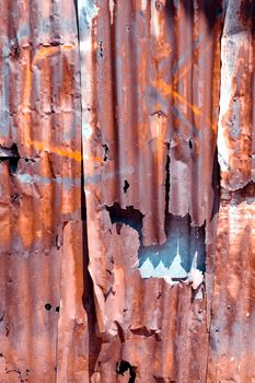 Old rusty galvanized background