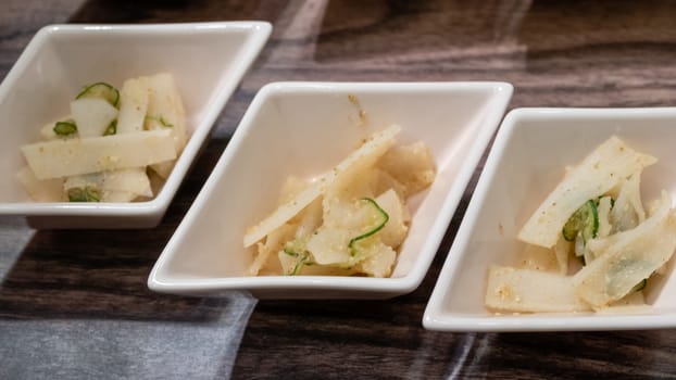Japanese gourmet cuisine in small plates
