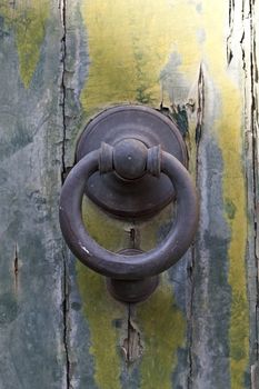 Ancient italian door knocker ring.