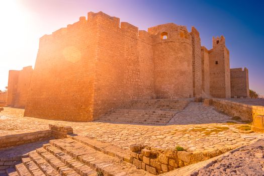 The fortress Ribat Hartem in North Africa, Monastir. Tunisia.