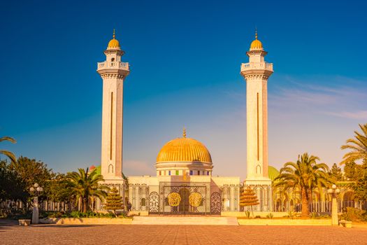 Mausoleum of Habib Bourgiba, the first President of the Republic of Tunisia. Monastir