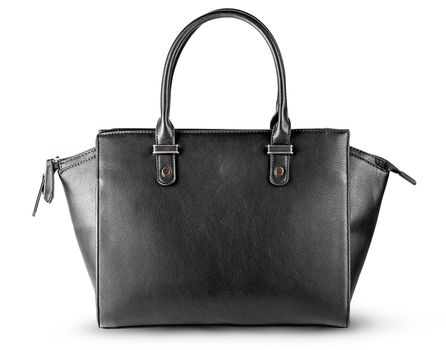 Ladies black leather bag