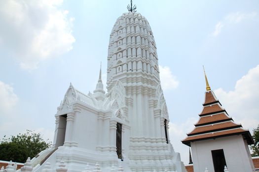 Ancient Pagoda at Wat Phutthaisawan Temple in Ayutthaya, Thailan