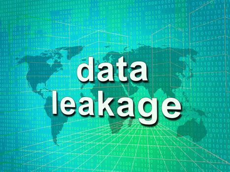 Data Leakage Information Flow Loss 3d Illustration