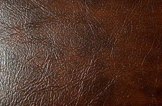 Texture of genuine leather brown. Background.