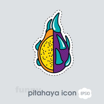 Pitaya icon. Pitaya tropical dragon fruit
