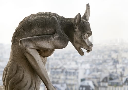 Chimera on Notre Dame de Paris