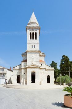 Pakostane, Croatia - Beautiful old steeple architecture at Pakos