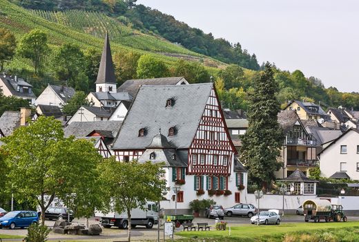 On the banks of the Mosel river,Germany