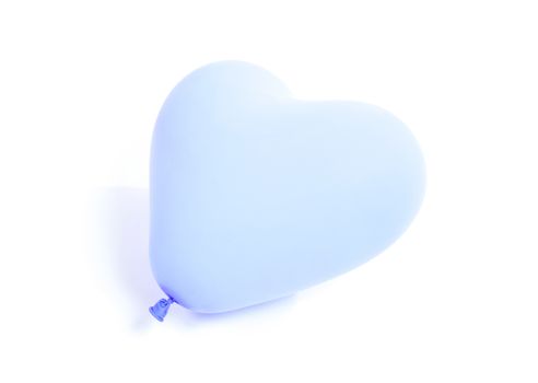 Blue baloon heart