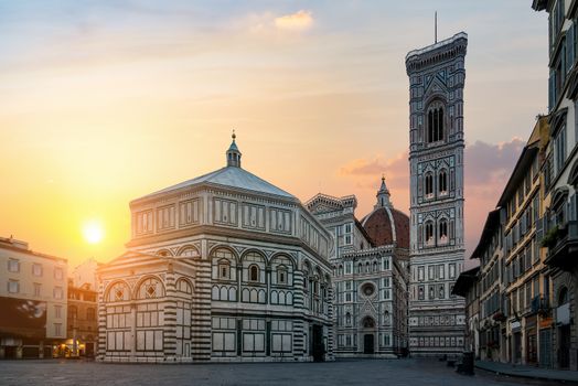 Dawn and Basilica in Florence
