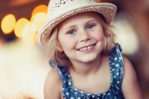 Portrait of a nice little girl