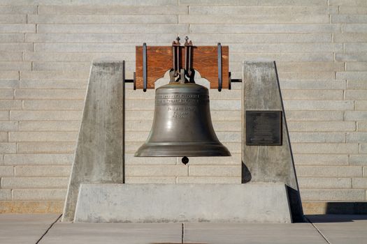 Bell at the Boise State Capital
