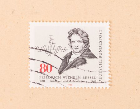 GERMANY - CIRCA 1984: A stamp printed in Germany shows Friedrich