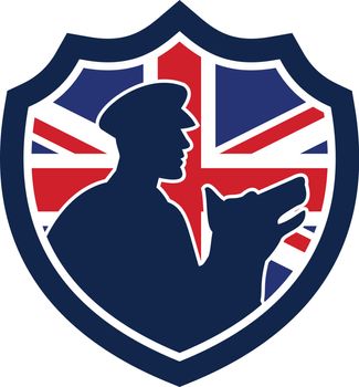 British Police Canine Team Crest Icon