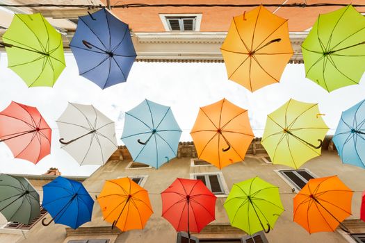 Novigrad, Istria, Croatia - Find the mistake - One umbrella is m