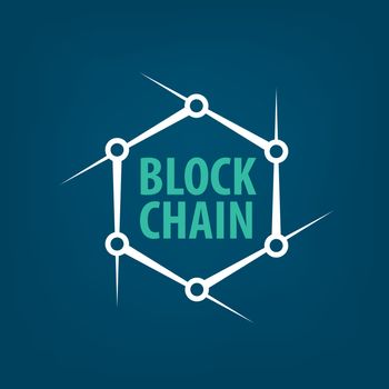 Vector logo blockchain