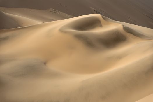 Beautiful sand patterns in the dunes of the Namib-Naukluft Natio