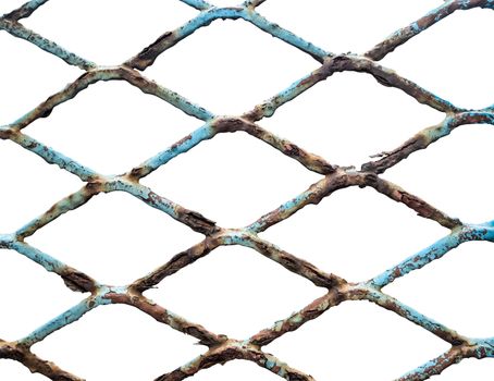 Isolated Old Chain Link Fence