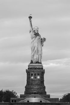 Statue of Liberty at dusk, New York City, USA