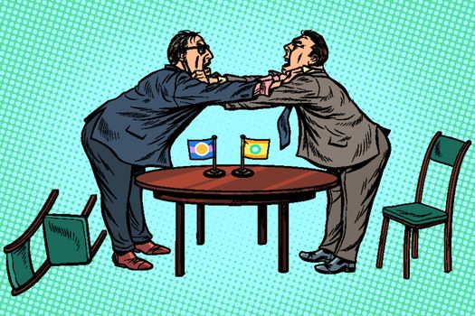 policy diplomacy and negotiations. Fight opponents